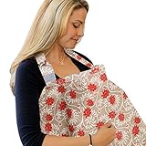 Pasway 授乳ケープ 多機能 汗っかきの赤ちゃんに優しい 綿100% ガーゼ 生地 ワイヤー入り 収納袋付き