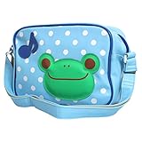 パプピ 幼稚園バック 男の子 キッズ カエル 通園バック ショルダー 通学 遠足 子供用 けろ-サックス F