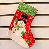 Deqna（TM）クリスマス雪だるまストッキングクリスマスギフトバッグクリスマスパーティーホームデコレーション高品質