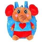 かわいい漫画のバックパック幼稚園ショルダーバッグファッションスクールバッグ、象A1