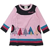 【秋冬物】 chocola(ショコラ) ガーゼ天竺色いっぱいの木長袖ワンピース 95cm /淡いピンク NO.CH-1511-58028