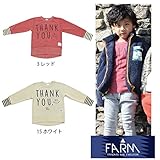 【SiShuNon/FARM】ファーム キッズ Thankyou ありがとう トレーナー レッド 100cm