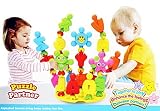 favtoy島 – 32 Pieces教育アルファベット学習赤ちゃんRattleブロックセットfor Toddlers
