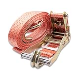 ラッシングベルト 耐荷重5.0t×5m 1本 ラチェットバックル 荷締め機