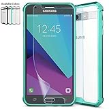 Galaxy j7 Vクリアケース、j7 perx電話ケース、j7 Prime/j7 Sky Pro/HaloケースW/HDスクリーンプロテクター、niubox Armor究極クリスタルPCカバーTp