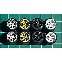 Amazon | 1/64 カスタム ホイール 4台分 6本スポーク シルバー