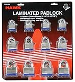 ToolUSA 30 / 40 / 50 mmラミネートゲート南京錠12-pieceセット: lock-73134