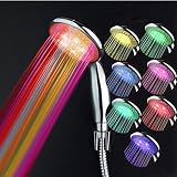 ELEAR LEDシャワーヘッドシャワースプレー降雨バスハンドシャワーカラー変更シャワーヘッド