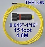 CHNsalescom PTFEライナー15フィートリンカーンTweco MIG溶接ガンワイヤーサイズ0.045 "-1/16"