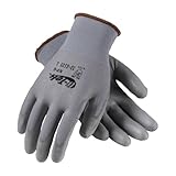 G-Tek NPG 33-G125/L Seamless Knit Nylon Glove with Polyurethane Coated Smooth Grip on Palm and Finge