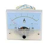 uxcell アナログ電流計 プラスチック 金属材質 アンペアメーター 測定範囲 1個入り