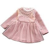 (スーパーモダン)Super Modern子供服 女の子 ワンピース 長袖 お姫様ドレス ニット 柔らか肌触り 可愛い キッズ ガールズ衣装 普段着 上品 デザイン コットン生地 三つサイズ 身長80