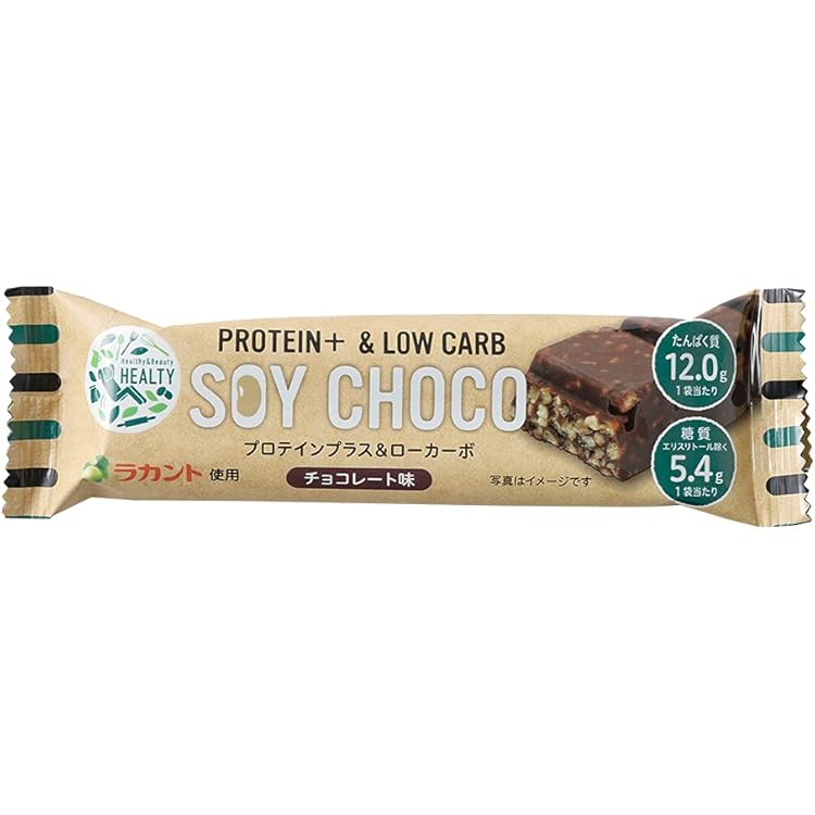 Amazon.co.jp: ソイチョコ HEALTY PROTEIN+＆LOW CARB SOY CHOCO 12本