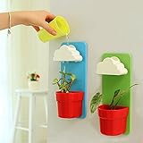 プラスチックの創造的な雲雨鍋の壁に花鍋セットハング