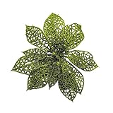 Dovewill プラスチック製　装飾　人工花　パーティー　造花　花　花輪　植物　飾り　４色選べる - グリーン