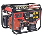 エンジン発電機 3.5kVA 7.5馬力 200V出力 三相発電機 (レッド)