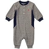 Ralph Lauren(ラルフローレン) ワッフル地ヘンリーカバーオール(Gary) 9M(6-9ヶ月) [並行輸入品]
