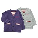 【アウトレット】 Bobson カーディガン (80～130cm)　春物 キムラタンの子供服 パープル 80 ( 88303x88803-151a )