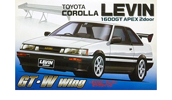 Amazon フジミ 1 24 トヨタ Ae86 カローラ レビン 1600gt アペックス 2ドアgt Wウィング プラモデル 通販