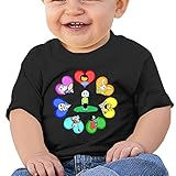 クール ボーイとガール ゲーム アンダーテイル カラフル U首シャツ タイツ Black Size 12 Months