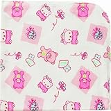 Playshoes Molton 770252-18 Cotton Cloths 75 x 75 cm Printed Pink Set of 2 by Playshoes