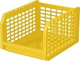 和泉化成 書類収納 ラック カラフルのせのせ大くん イエロー (27.5×35.8×高21cm)