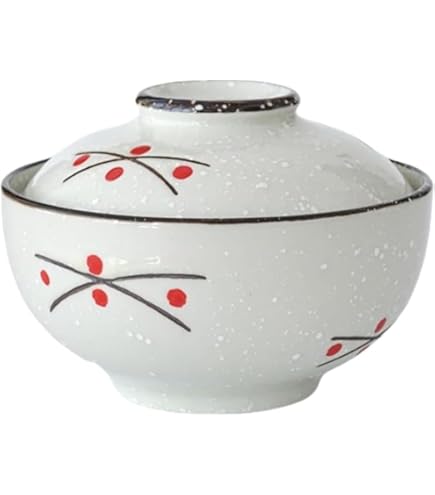 Amazon.co.jp: 雑煮椀 ラン 蓋丼 お椀 蓋付き 食器 [ 12.5 x 9cm 350ml