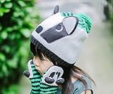 TIHANS 耳付きキュートな帽子 子供用どんぐりワッチ キッズ ニット帽 あたたかニットキャップ　男女兼用 幼児 幼稚園 秋 冬 防寒ハット誕生日に(4歳-6歳)