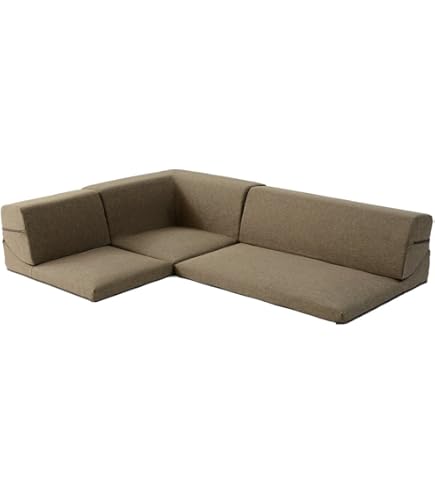 Amazon.co.jp: ニトリ(NITORI) ポケット付きロータイプコーナーソファ3