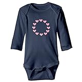 可愛い 男の子と女の子 心の輪をフィーチャー愛のサークル ベビー服 カジュアル Navy Size 18 Months
