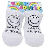 HAVE A HAPPY DAY[赤ちゃん靴下]ベビーブーティーソックス/ホワイト