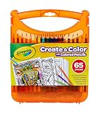 Crayola Create & Color with Colored Pencils, Travel Art Set, Great for Kids, Ages 4, 5, 6, 7, 8