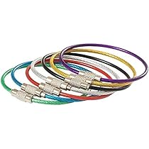 Amazon.co.jp: ワイヤーキーリング キーチェーン キーホルダー