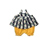 夏ベイビー服 女の子キャミソール Pojour ガールズ2セット キッズ用かわいいファッションＴシャツ 子供ギフト 綿 通気 80cm グリーン