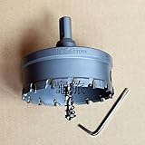 85mm 超硬 ステンレス ホールソー 電動 ドリル 等 対応 木工 塩ビ プラスティック 鉄 アルミ ステンレス 発砲 スチロール 等 用 穴あけ 龜旅