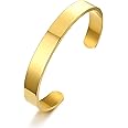 Personalized Cuff Bangle Bracelet Stainless Steel Various Sizes Inspirational Bracelets Free Custom Engrave Name Mantra Text 