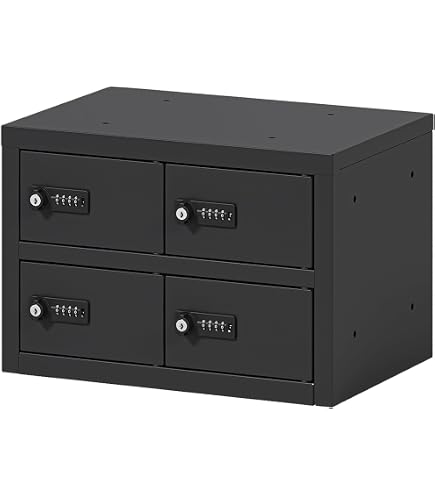Amazon | 【法人割引】OSJ 貴重品ロッカー 4人用 小型 貴重品 金庫