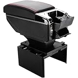 通販のトココ コンソールボックス 汎用 USBポート付 アームレスト 車 (ブラック)