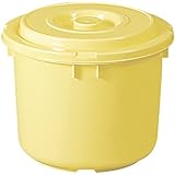 新輝合成(Shinki Gosei) トンボ 漬物容器 漬物樽 10L 日本製 押し蓋フタ付き クリーム10型