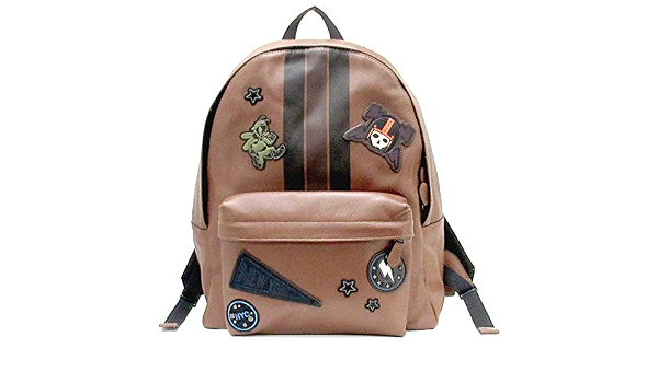 Amazon コーチ リュック Coach アウトレット チャールズ ヴァーシティ パッチワーク スムース レザー バックパック リュック F11898 Qbmfv 並行輸入品 Coach コーチ シューズ バッグ