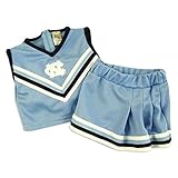 North Carolina Tar Heels Little King幼児用Two Piece Cheerleaderセット ブルー