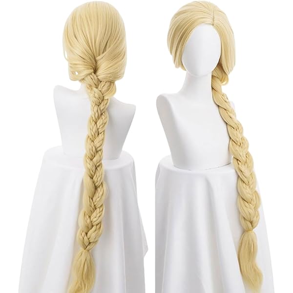 Amazon.co.jp: 三つ編み ロング ウィッグ ラプンツェル 髪の毛