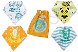 Baby Bandana Bibs Organic Cotton Gift Set by His & Her Highness