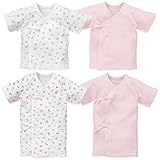 西松屋 [EFD] 新生児肌着4点セット（くまカントリー調） 【新生児50-60cm】　ピンク