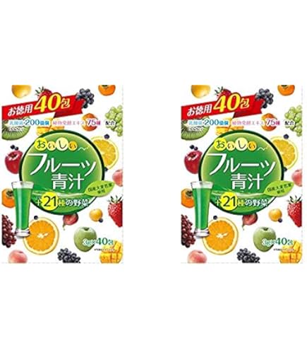 Amazon | ユーワ おいしいフルーツ青汁 40包×3個セット | ユーワ | 青汁