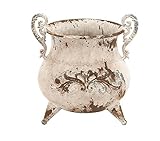 Deco 79 Classy Designed Metal Vase with Rusty Look and Antiqued Charm by Deco 79