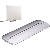 AIYUJIWU ノートパソコン スタンド ノートPCスタンド ノートパソコンホルダー macbook PCスタンド 人間 工学 貼り付け型 折り畳み式 フットヒート 亜鉛合金製 耐久性 冷却 放熱 軽量 滑り止め 持ち運びに便利 【1個入】 (シル