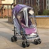 Rush.C ベビー＆マタニティ 育児 ベビーカー レインカバー 雨具 透明 【Rush.Cオリジナルハンカチセット】 847