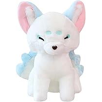 Amazon.co.jp: ELAINREN 毛皮のような九尾のキツネのぬいぐるみ