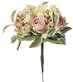 asca 造花 ピオニーミックスブーケ 花径5~10cm モーブ A-32796-055